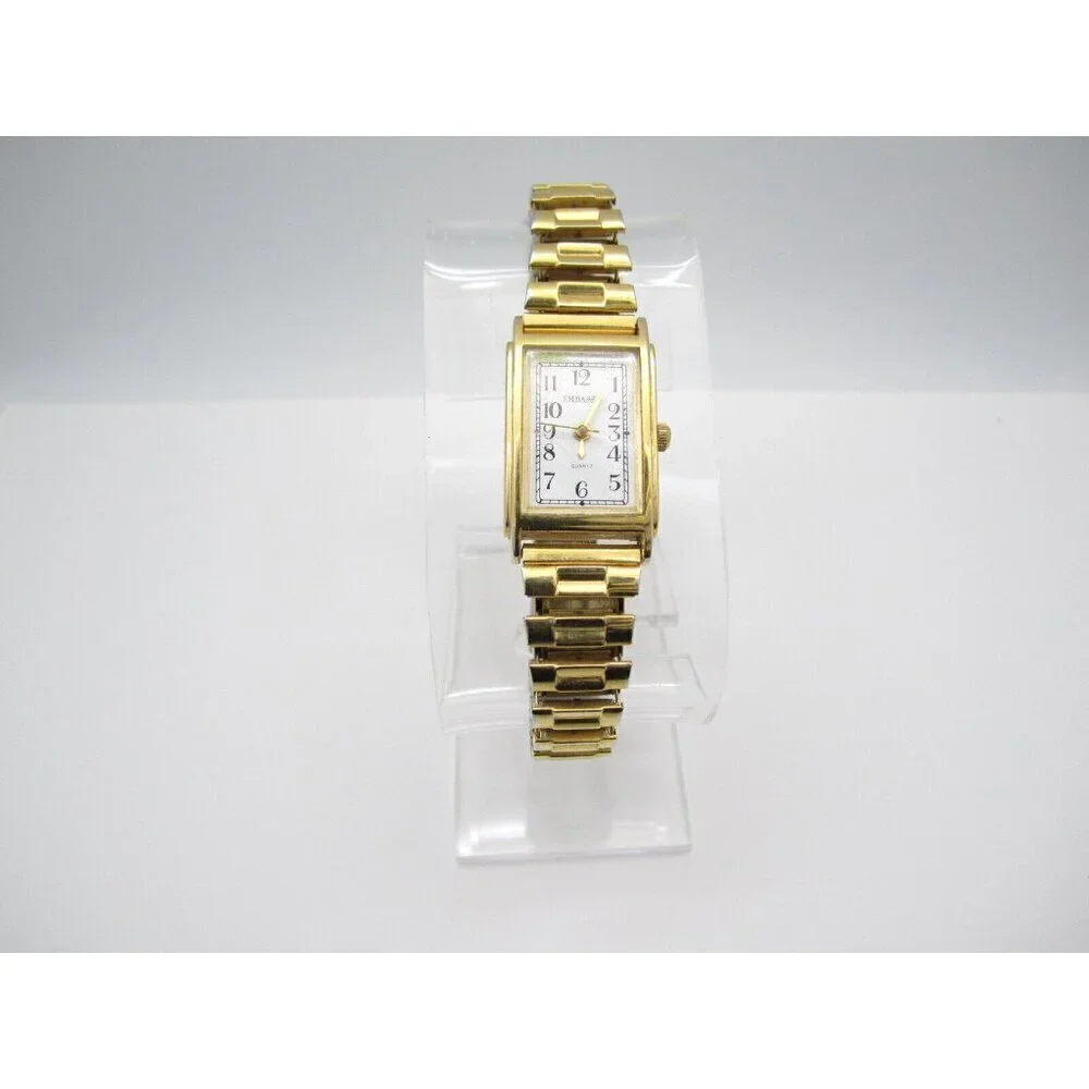 Women Embassy Quartz WR Analog 18mm Tank Watch (H612) 